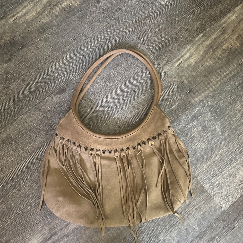 the limited genuine leather fringe bag
